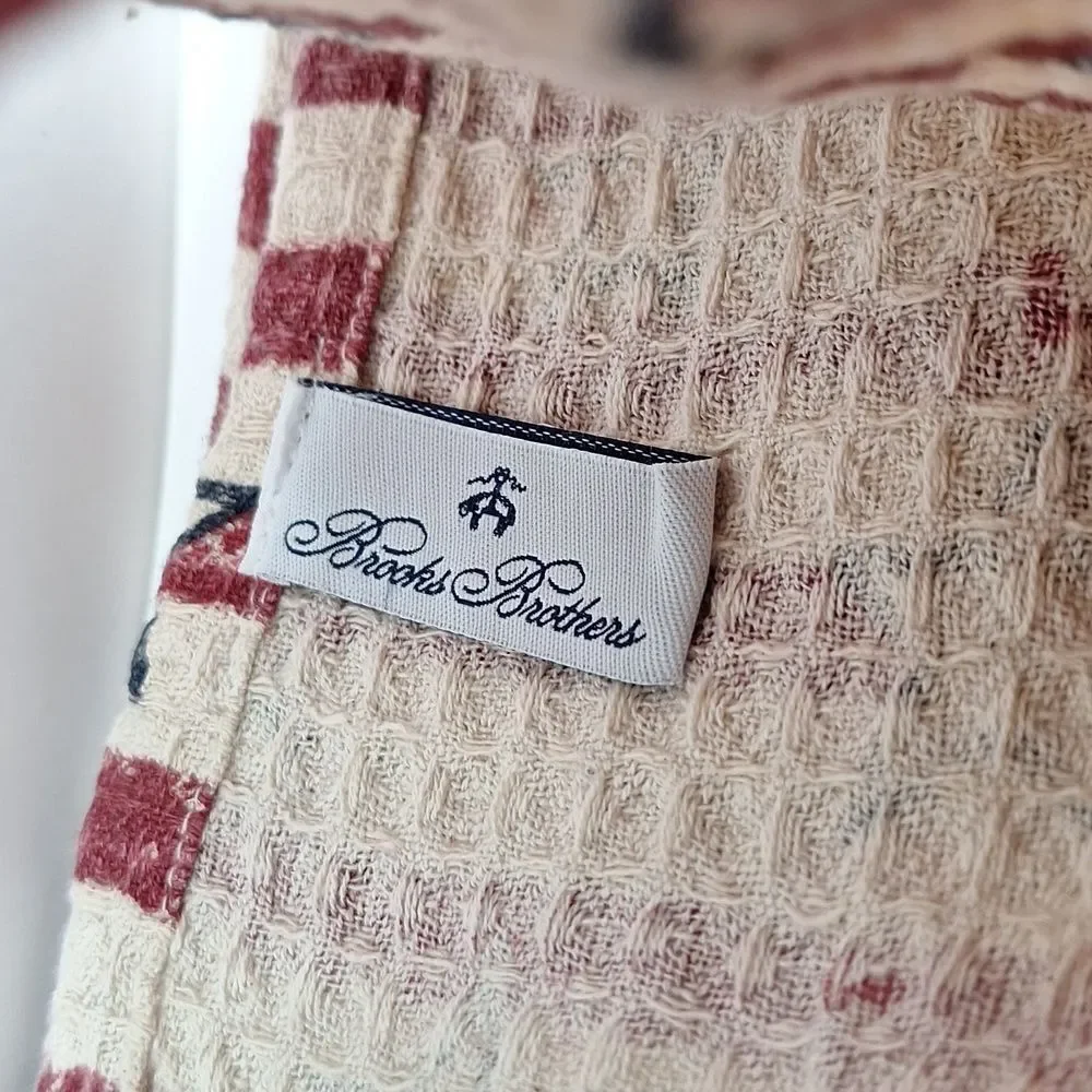Waffle Knit patriotic American flag Kitchen Towels